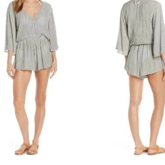 Elan Striped Romper - Picture 2 of 11